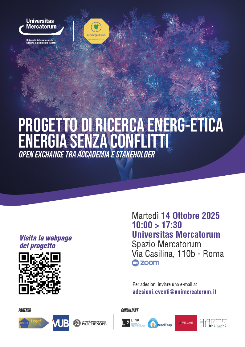 Progetto di Ricerca Energe-etica | Energia senza conflitti | Open exchange tra accademia e stakeholder